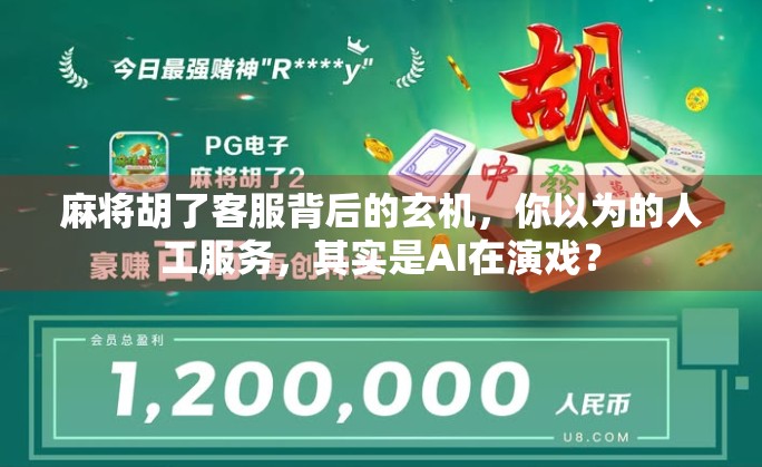 麻将胡了客服背后的玄机，你以为的人工服务，其实是AI在演戏？