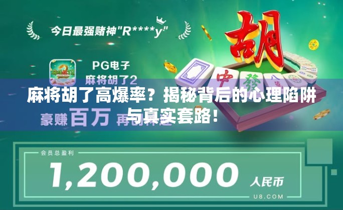 麻将胡了高爆率？揭秘背后的心理陷阱与真实套路！