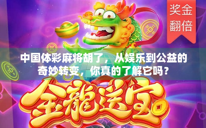 中国体彩麻将胡了,从娱乐到公益的奇妙转变,你真的了解它吗?