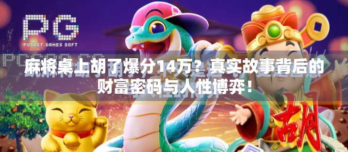 麻将桌上胡了爆分14万？真实故事背后的财富密码与人性博弈！