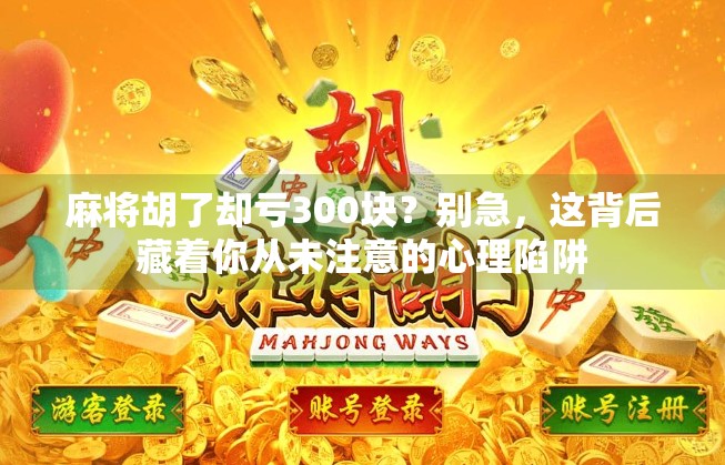 麻将胡了却亏300块？别急，这背后藏着你从未注意的心理陷阱
