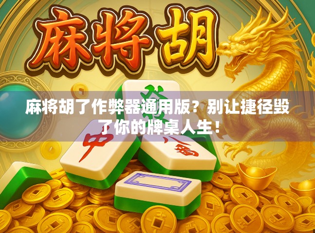 麻将胡了作弊器通用版?别让捷径毁了你的牌桌人生! 麻将胡了作弊器通用版?别让捷径毁了你的牌桌人生!