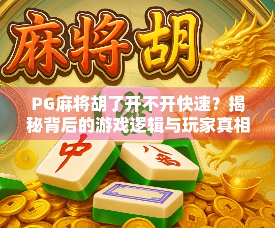 PG麻将胡了开不开快速？揭秘背后的游戏逻辑与玩家真相！